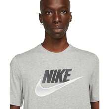 Nike Men's Sportswear Short-Sleeve Futura Logo T-Shirt - Dark Grey Heather - View 4