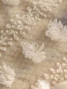 1 件 Pom Pom 薄纱窗帘，简单实用，多用途