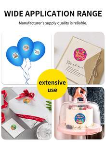 500 Miếng/Cuộn Nhãn tự dính mừng sinh nhật, Nhãn trang trí văn phòng phẩm, Nhãn niêm phong, Nhãn dán bao bì quà tặng, Nhãn dán thiệp sinh nhật, Trang trí phòng, Trang trí Giáng sinh, Trang trí tiệc, Thích hợp cho các buổi tụ họp, Tiệc tùng, Nhà bếp, Nhà hàng, v.v., Nhãn dán sáng tạo tự làm cho ngôi nhà, Quà tặng cho bạn bè, Quà tặng Giáng sinh, Giáng sinh vui vẻ - Nhiều màu - Xem 6