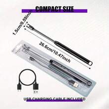 2入組防風離子蠟燭點火器，360度靈活的無火電弧點火器，適用於露營和燃氣爐 - 銀色+銀色 - 查看 6