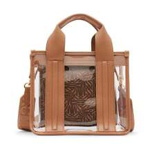 Steve Madden Sondra Clear Mini Tote With Pouch - Cognac - View 5