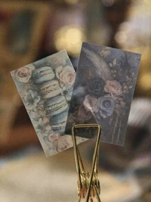 100 Stücke pro Buch Mini Scrapbooking Papier, Lost Ruins Serie, Vintage-traumhafter romatischer Galaxie-Hintergrund Material für Dekoration vom Notizbuch, Bilderrahmen, Handyhülle, Abfall-Journal, Sammelalbum DIY