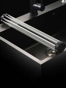 1入摺疊不銹鋼碗架，廚房水槽蔬菜篩，大號可摺疊瀝乾架，隔熱墊，多功能排水架，蔬菜清潔墊和隔熱墊 - 增強您的廚房實用性 - 彩色 - 查看 10