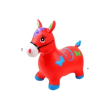 INFLATABLE HORSE FOR CHILDREN WITH MUSIC - 紅色 - 查看 4