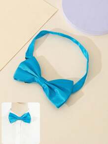 1pc Unisex Double-Layered Bowknot Fashionable & Simple Slip-On Bow Tie, Adjustable For Easy Wearing, Suitable For School And Daily Wear, Festive Dress Up, Performances, And Parties, Creating Lively Atmosphere, Holiday Gift - 1pcs Solid Color Bow Tie - View 18