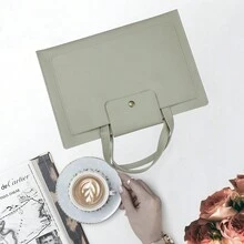Laptop Bag Handbag Sleeve PU Leather Case For   Microsfoft 13 14 15 16 Notebook Tablet Briefcase