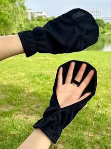 1 Pair UV Protection Breathable Fingerless Gloves, Outdoor Cycling Anti-Slip Elastic Cuff Gloves - Won't Damage Manicure, Spring/Summer Summer - Multicolor - View 11