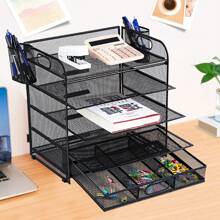 File Trays Back To School - Black 5 Layers - View 3
