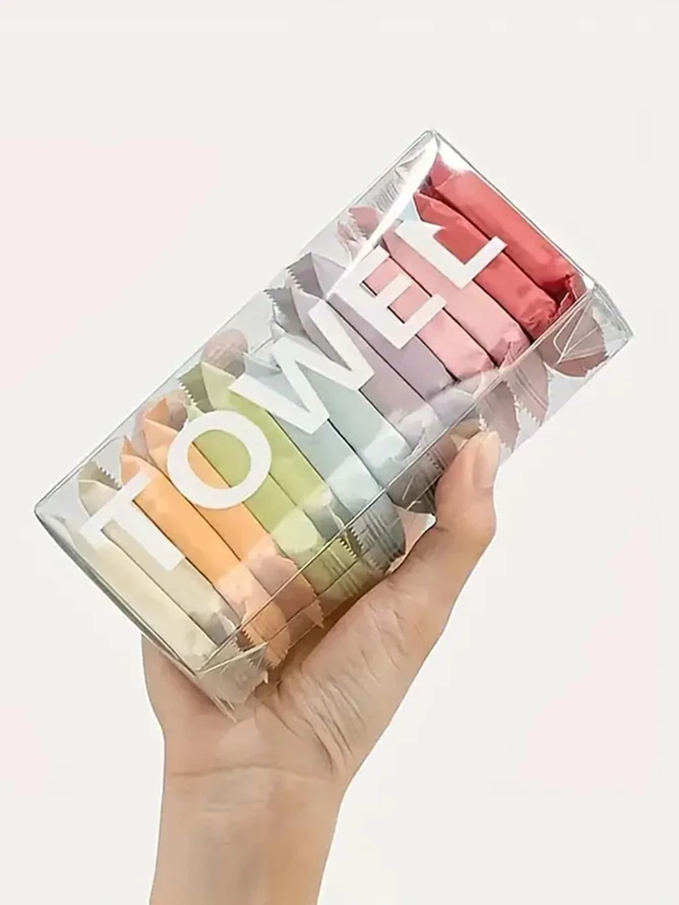 14Pack Compressed Disposable Face Towels, Unscented Thick Cotton