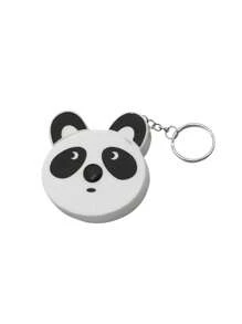 1 pieza Cinta métrica de dibujos animados 0-150 cm / 0-60 pulgadas Mini cinta métrica retráctil automática portátil linda con llavero con forma de animal, diseño con Body de panda / rana / cerdo / tigre para medición corporal