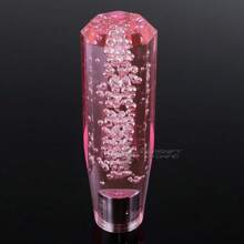 150mm Manual MT Transmission Octagon Crystal Bubble Drift Short Shift Knob Universal - 粉色 - 查看 4