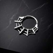 16G Septum Ring 316L Stainless Steel Nose Ring Body Piercing Jewelry For Septum/Nose/Earlobe-Stainless Steel Cartilage Earring For Women Men - Silver - View 3