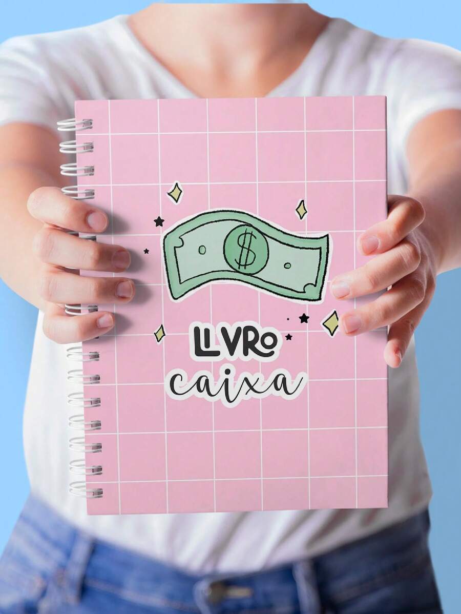 Caderno livro caixa, controle de vendas, caderno financeiro, caderno de vendas, controle de entradas e saidas - Tamanho Único - Visão 1