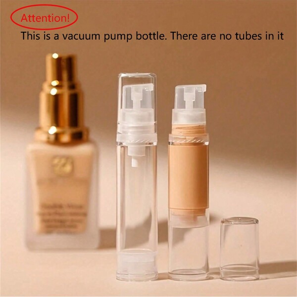 1pcTravel Bottles Set, Airless Pump Bottle Emulsion Dispenser Bottle Travel Cream Pump Bottle Vacuum Pump Bottle Liquid Foundation ,Portable,For Makeup,Liquid Foundation,For Powder,Travel Storage,For Bathroom,Travel, Camping, Outdoor,Minimalist,Travel Accessories,Travel Bottles,Ttravel Containers,5ml 10ml 15ml Travel Essentials School School Supplies Holiday Holiday Essentials Vacation Perfume For Women Perfume For Men Perfume Beach Travel Must Haves Summer School Accessories Back To School Stuff Back To School Supplies