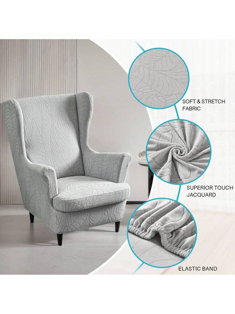 Coprisedia Decorativo Copripoltrona Con Orecchie Per Sedie Alte – 2 Pezzi, Elasticizzato, Stampato, Lavabile Copripoltrona In Ear