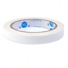 1卷/包高黏度透明手撕雙面膠帶，多種尺寸，適用於手工藝品，禮品包裝，珠寶裝飾 - 白色 - 查看 13