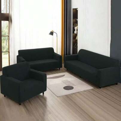 Juego de 3 Fundas Cubre Sala de Alta Calidad, Tejido Jacquard Elástico y Resistente, Diseño Elegante y Moderno para Sofás de 3 Piezas, Fácil Lavado y Mantenimiento, Protector de Sofá Duradero, Aporta Estilo y Comodidad a tu Sala, Fundas con Ajuste Perfecto y Adaptable a Diversos Modelos de Sofás, Protector Anti Manchas, Resistente al Desgaste y al Paso del Tiempo, Ideal para Hogares con Niños o Mascotas, Funda para Sofá de Fácil Instalación y Cuidado, Disponible en Varios Colores