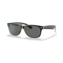 Ray-Ban 雷朋 | 男女通用偏光太阳镜，RB2132 新款 WAYFARER - 透明/綠色消光黑 - 查看 1