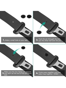 4pcs/8pcs Car Seat Belt Buckle Clip, Safety Belt Stopper