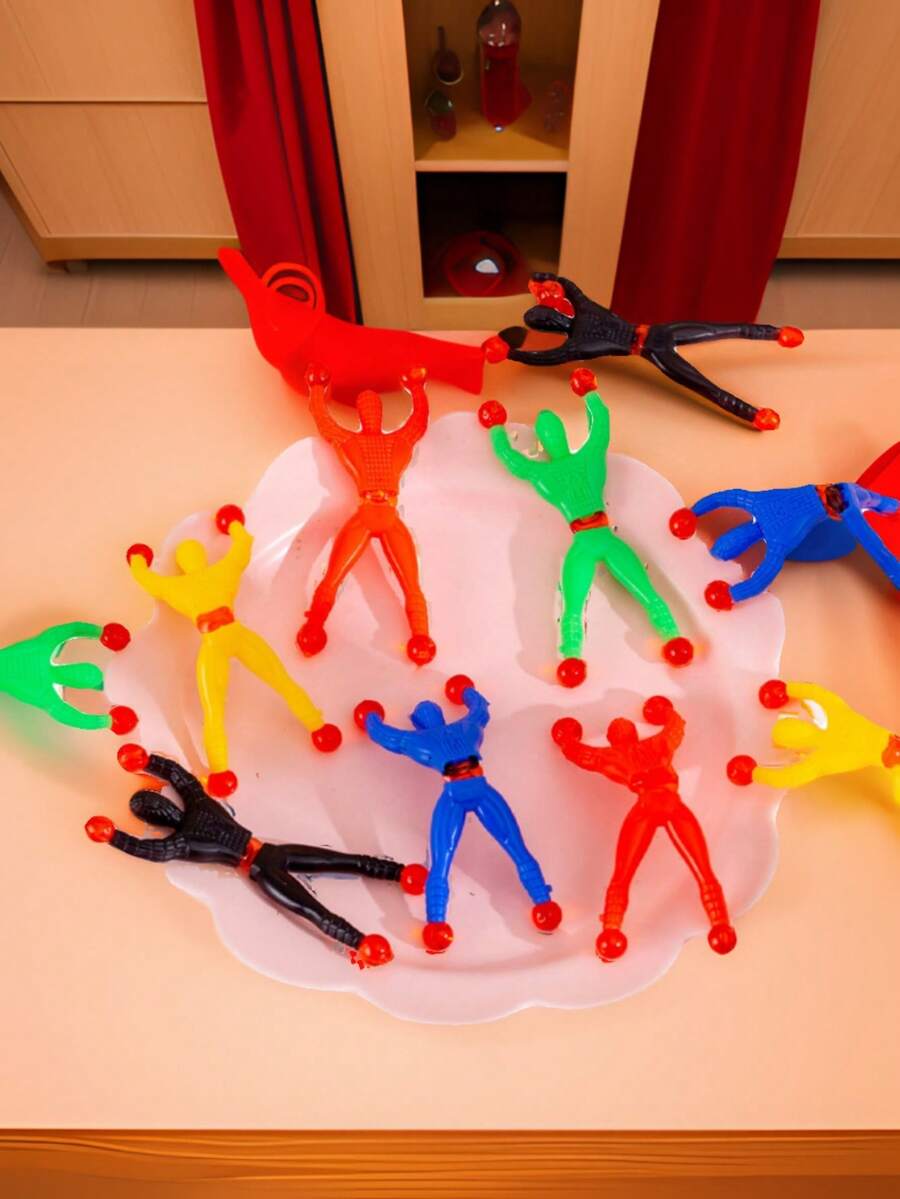 12pcs Sticky Climber/Random Color/Outdoor Toy/Wall-Climbing - Multicolor - View 1