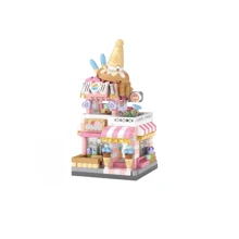 1set ABS City Street Scene Mini Building Blocks, DIY Pet Store Street Scene Toy, Birthday Holiday Gift, Creative Home Decor, Interesting Small Building Challenge Toy, Develops Hands-On And Thinking Skills, Building Blocks Set, DIY Creative Home Decor Room Decoration Toy Educational STEM Toy, Adult Building Blocks Set Gift, Suitable For Holiday Gifts Birthday Gifts Gift-Giving Christmas New Year Valentine's Day Mother's Father's Day Gifts