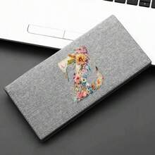 Bloemen Bloem Letter Patroon Stijl Vrouwen Multifunctionele Clutch Voor Telefoon En Geld Cadeau Cadeau Cadeaus Voor Leraren Mode Zakelijk Slank Retro Draagbaar Veelzijdig Creditcard ID-kaart Geldopslag Zakelijk Casual Witteboordenwerkers College Portemonnee Portemonnee Organizer Portemonnees Voor Dames Mini Cadeau Leraar Cadeau Tas Cadeau Voor Vrouwen Portemonnee Portemonnee Lange Portemonnee - Grijs - Bekijken 9