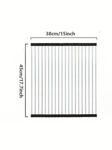 1入摺疊不銹鋼碗架，廚房水槽蔬菜篩，大號可摺疊瀝乾架，隔熱墊，多功能排水架，蔬菜清潔墊和隔熱墊 - 增強您的廚房實用性 - 彩色 - 查看 14