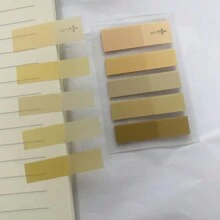 1入組100張色彩漸變卡通透明索引貼紙，辦公室和學校文具 - 均碼 - 查看 14