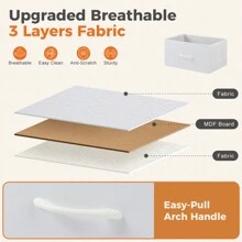 Sweetcrispy Desser For Bedroom With 7 Fabric Drawers Organizer Storage Closet Chest Clothes Cabinet, Clothes Organizer,Kids Dresser Organization And Storage, Nursery