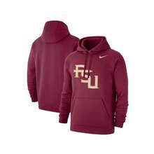 Nike Męska bluza z kapturem Garnet Florida State Seminoles Alternate Logo Club - GRANAT - Zobacz 3