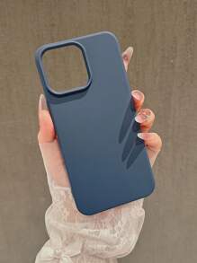 蓝色手机壳硅胶手机壳苹果磨砂 TPU 防震手机壳兼容 14 Pro Max/16/15 Pro Max/15 Plus/15 Pro/15 - 全覆盖防水防摔防刮 - 彩色 - 查看 4