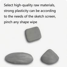 1pc Sketch Drawing Kneadable Rubber Pencil Eraser Stationery Eraser Back To School