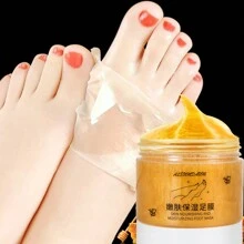 150克保濕足蠟面膜,滋養美白去角質皮膚死皮,使腳部柔軟光滑,減少細紋 - 1瓶 - 查看 1