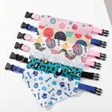 Cartoon Printed Dog Bandana, Triangle Bib, Pet Scarf. Soft And Absorbent Saliva Towel For Cat And Dog, Decorative Towel