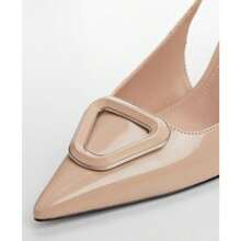 Mango Zapatos de tacón de recubierto con cierre de tira trasera para mujer - pastel claro - Ver 3