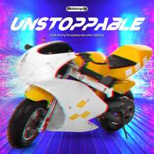 49cc 2 Stroke Pocket Bike, Mini Motorcycle For Kids, Gas Pocket Motorbike With Strong Dual Brake, Racing Max Speed 20Mph, Dual Headlights - Multicolor - View 2