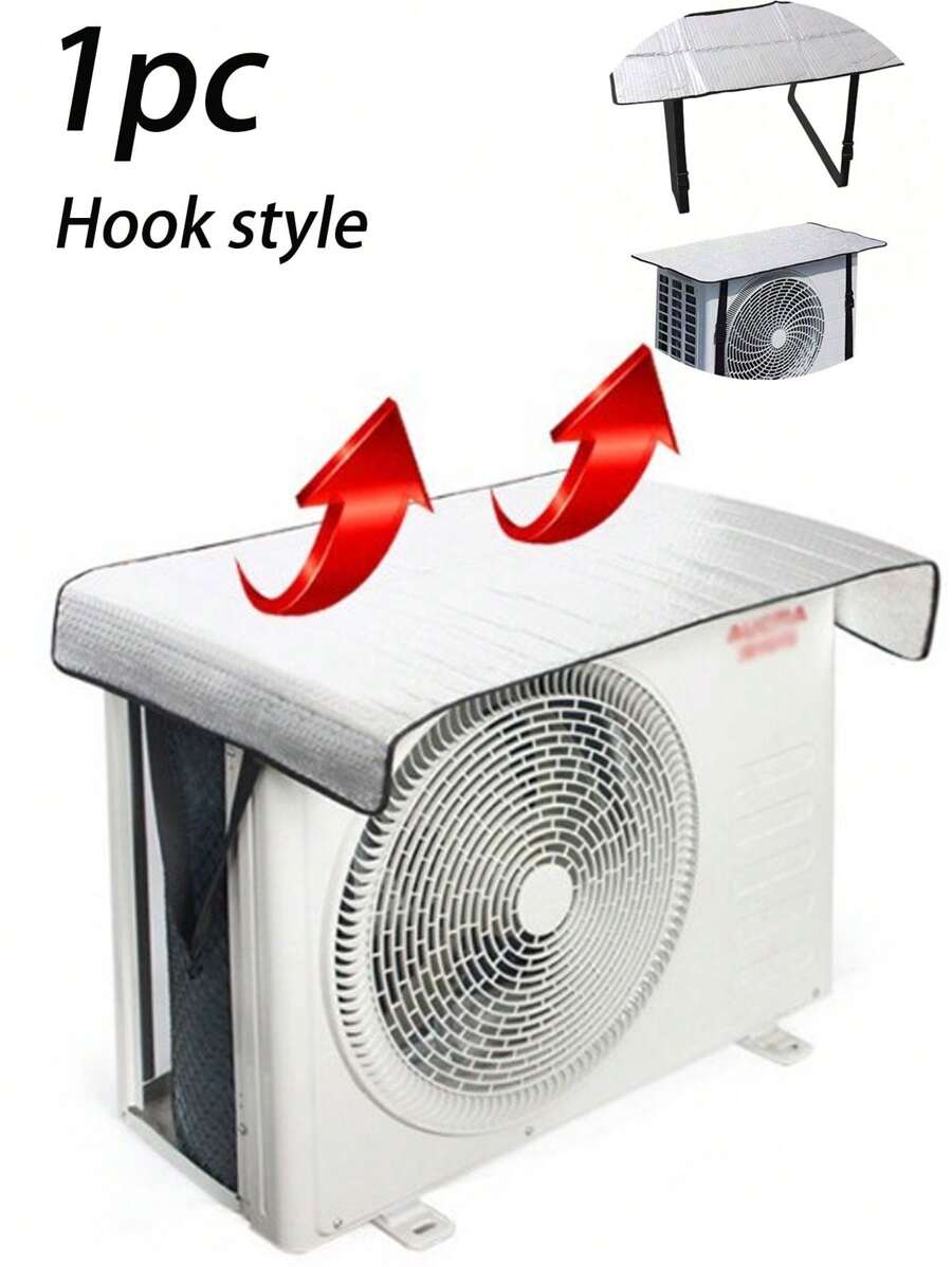 1pc Air Conditioner External Cover, Aluminum Foil Heat Insulation Film