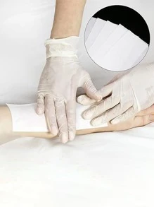 200 Peças Papel de Cera Descartável Espesso, Papel de Remoção de Pelos para Depilação Corporal (Cera não Incluída), Produtos e Acessórios de Cabelo para Salão de Beleza, Essenciais de Viagem