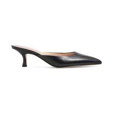 Coach Tacones tipo slipon de tacón de gato para mujeres - Cuero negro - Ver 3
