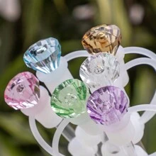 1pc/2pcs/6pcs Rhinestone Straw Cap, Suitabl E For Cups 30oz And 40oz, Dustproof Silicone Straw Caps, Reusable Straw Cover For 10mm (0.4in) Straws, Cup Accessories