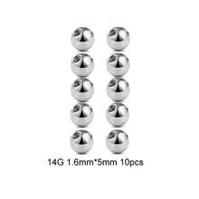 10PCS/20PCS Industrial Piercing Helix Earring Stainless Steel Replacement Balls For Eyebrow Nose Ring Lip Piercing Body Piercing Jewelry
