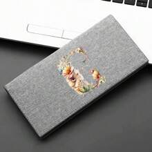 Bloemen Bloem Letter Patroon Stijl Vrouwen Multifunctionele Clutch Voor Telefoon En Geld Cadeau Cadeau Cadeaus Voor Leraren Mode Zakelijk Slank Retro Draagbaar Veelzijdig Creditcard ID-kaart Geldopslag Zakelijk Casual Witteboordenwerkers College Portemonnee Portemonnee Organizer Portemonnees Voor Dames Mini Cadeau Leraar Cadeau Tas Cadeau Voor Vrouwen Portemonnee Portemonnee Lange Portemonnee - Grijs - Bekijken 21
