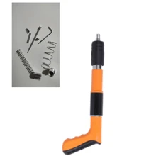 Herramienta de fijación para techos, soporte de pared para aire acondicionado, pistola de clavos para instalación de tuberías, clip para conducto, sujetador de ranura de línea, colgador de aire acondicionado, fijador de pared de cemento, pistola de clavos, mini pistola de clavos para renovación (sin clavos incluidos)