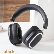 K8 Fashionable Foldable Portable Bluetooth Wireless Headphones - Black - View 3