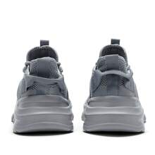 Men's Running Shoes Non Slip Shoes Breathable Lightweight Fashion Sneakers Slip Resistant Athletic Sports Walking Gym Work Shoes - 灰色 - 查看 5