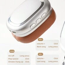 K8 Fashionable Foldable Portable Bluetooth Wireless Headphones - Black - View 6