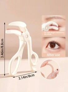 Novo modelador de cílios grande angular, leve e compacto, ideal para uso doméstico e externo. Refil para modelador de cílios, não belisca nem puxa os cílios, ferramenta de maquiagem, modelador de cílios de plástico, com dispositivos para curvar, perfeito para cílios grossos ou rígidos (rosa). O modelador de cílios é usado para curvar e levantar os cílios. Maquiagem, barato, penteadeira, quarto, acessórios de maquiagem, modelador de cílios, barato, lembrancinhas, ferramentas de maquiagem, itens baratos, presentes de Natal.