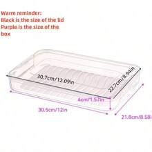 1pc Multi-Functional Storage Box For Fresh-Keeping, Suitable For Sealing And Preserving Frozen Foods, Eggs, Dumplings, And Taking-Up Storage In Freezer To Keep Fresh And Resist Oxidation - Multicolor - View 4