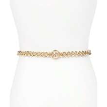 Michael Kors | Women's  Logo Metal Chain Belt |  | Women Belts - Gold - View 4