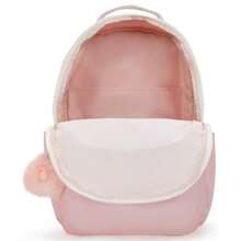 Kipling Mochila para portátil de 17" de nailon y metal estilo caramelo extra grande de Seúl - Rubor Met - Ver 3